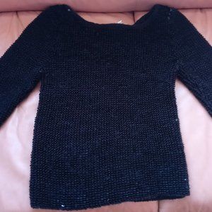 ALBERTO MAKALI Stretch Sequins Knit Sweater M